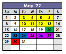 District School Academic Calendar for Frankston High School for May 2022