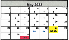 District School Academic Calendar for Friona Elementary for May 2022
