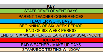 District School Academic Calendar Legend for Gainesville Alter Ed