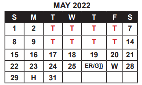 District School Academic Calendar for Morgan Elementary Magnet School for May 2022