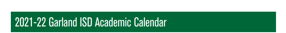 District School Academic Calendar for P I P