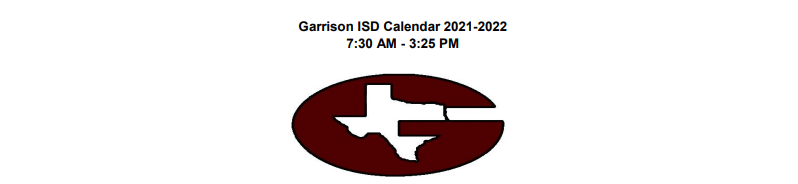 District School Academic Calendar for Garrison Elementary