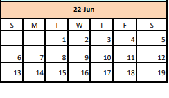 District School Academic Calendar for Glen Rose Junior High for June 2022