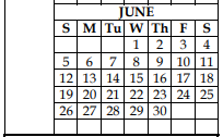 District School Academic Calendar for Goldthwaite Middle School for June 2022