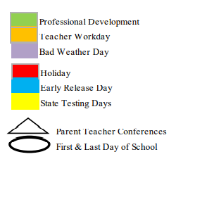 District School Academic Calendar Legend for Graham H S