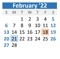 District School Academic Calendar for Gunter Middle for February 2022