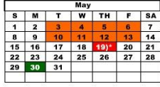 District School Academic Calendar for Hale Center High School for May 2022