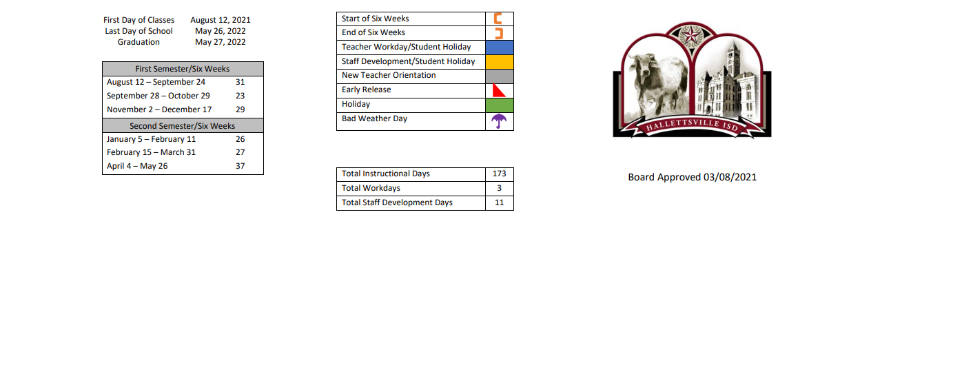 District School Academic Calendar Key for Dewitt-lavaca Special Ed Co-op