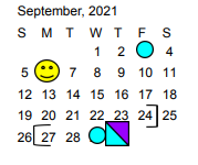 District School Academic Calendar for Hamshire-fannett Elementary for September 2021