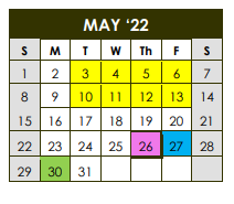 District School Academic Calendar for Gulf Coast High School for May 2022