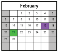 District School Academic Calendar for North Harford Middle for February 2022