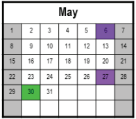 District School Academic Calendar for Meadowvale Elementary for May 2022