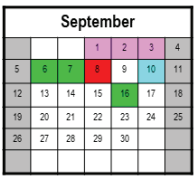 District School Academic Calendar for North Harford Middle for September 2021
