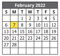 District School Academic Calendar for Harlandale Middle School for February 2022