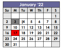 District School Academic Calendar for Harleton Elementary for January 2022