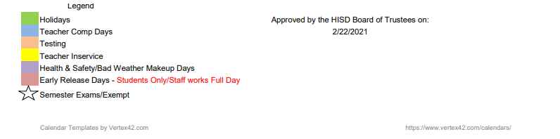 District School Academic Calendar Key for Harper Elementary
