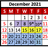 District School Academic Calendar for Hawley Elementary for December 2021