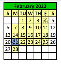 District School Academic Calendar for Hempstead High School for February 2022