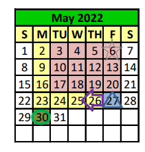 District School Academic Calendar for Hempstead Elementary for May 2022