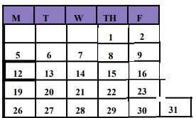 District School Academic Calendar for Bowman Middle for July 2021