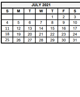 District School Academic Calendar for Huntington Middle for July 2021