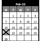 District School Academic Calendar for Neuqua Valley High School for February 2022