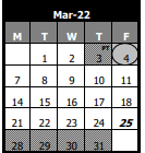District School Academic Calendar for Mary Lou Cowlishaw Elementary for March 2022