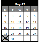 District School Academic Calendar for Peter M Gombert Elementary Sch for May 2022