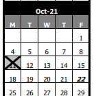 District School Academic Calendar for Mary Lou Cowlishaw Elementary for October 2021