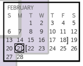 District School Academic Calendar for John Lowrance Middle for February 2022