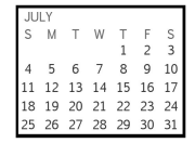 District School Academic Calendar for Alter School for July 2021