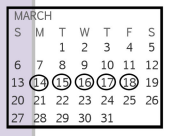 District School Academic Calendar for Alter School for March 2022