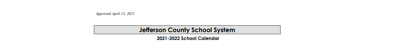 District School Academic Calendar for Georgia Chaffee Tapp-south Park Alt HS