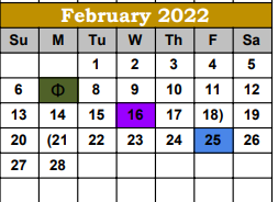 District School Academic Calendar for Hebbronville Elementary for February 2022