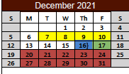 District School Academic Calendar for Karnes County Academy for December 2021