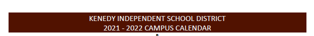 District School Academic Calendar for Kenedy High School