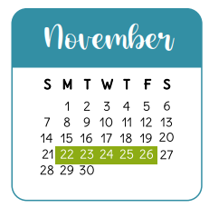 District School Academic Calendar for Roth Elementary for November 2021