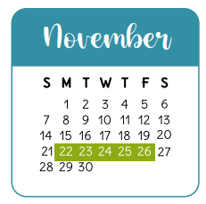 District School Academic Calendar for Wunderlich Intermediate for November 2021