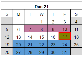 District School Academic Calendar for Hardin Co Alter Ed for December 2021