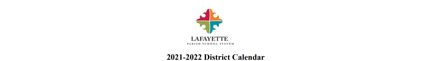 District School Academic Calendar for Carencro Middle School