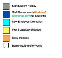 District School Academic Calendar Legend for Lago Vista Elementary School