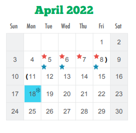 District School Academic Calendar for Macdonell Elementary School for April 2022