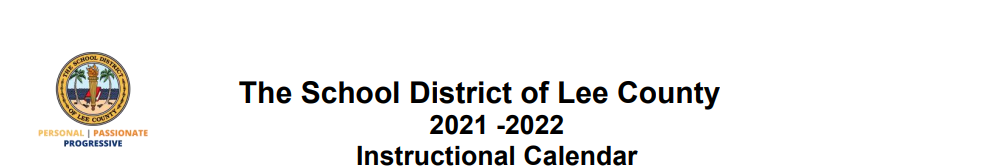 District School Academic Calendar for Edgewood Academy