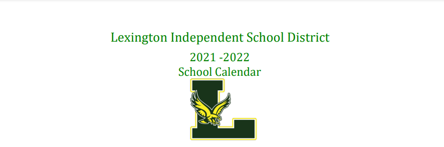 District School Academic Calendar for Lexington Middle School