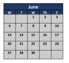 District School Academic Calendar for Matthews Lrn Ctr/new Directions for June 2022