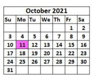 District School Academic Calendar for Luling Junior High School for October 2021