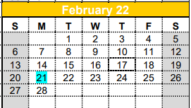 District School Academic Calendar for Malakoff High School for February 2022