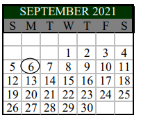 District School Academic Calendar for Norma Krueger El/bert Karrer Campu for September 2021