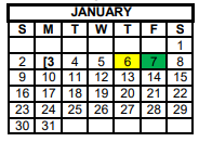 District School Academic Calendar for Mason High School for January 2022