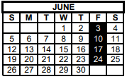 District School Academic Calendar for Mason Elementary School for June 2022